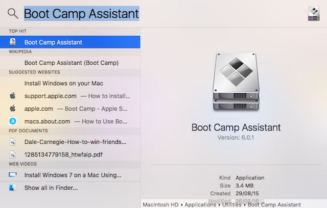 Access mac files from boot camp